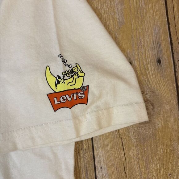 Levis Graphic T Shirt Extra Extra Small XXS Mushrooms Rainbow Hippie NEW NWT - Picture 7 of 9